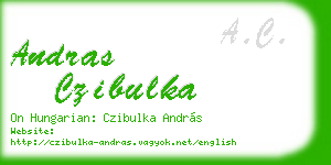 andras czibulka business card