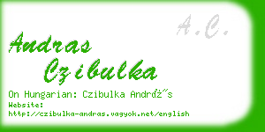 andras czibulka business card